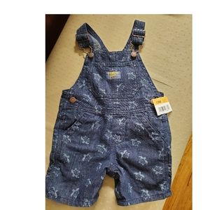 -*NWT* Oshkosh B'gosh overall 🐢 shorts brand new! 12 mo